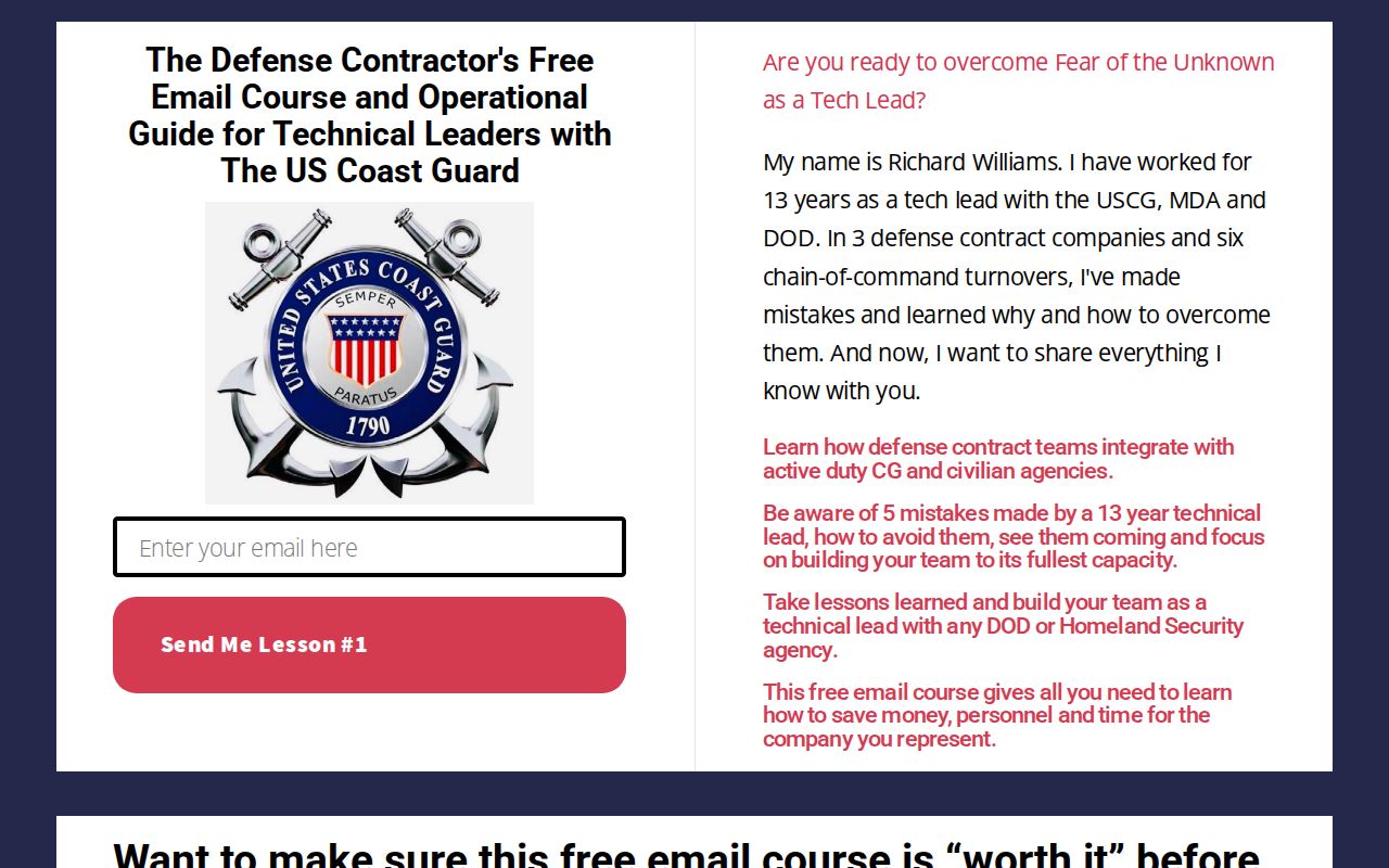 The Defense Contractor's Free Email Course and Operational Guide for ...